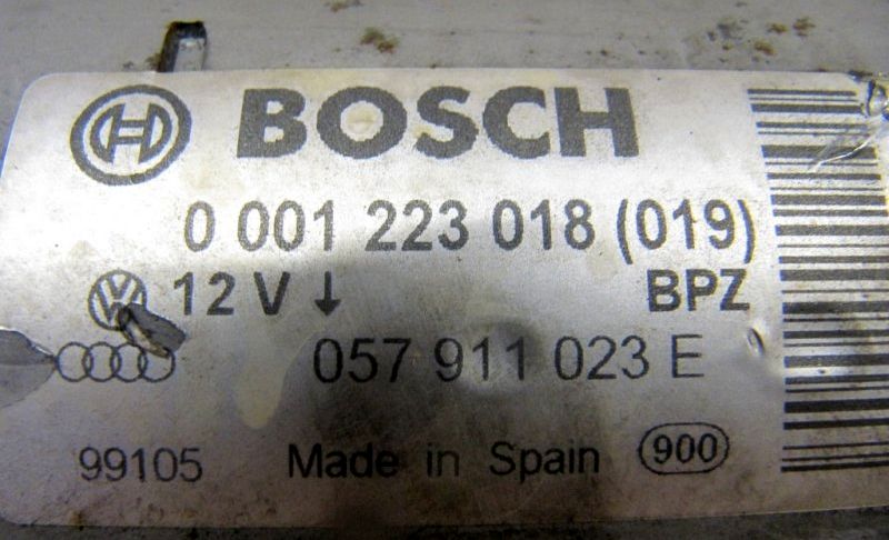  Volkswagen (VW) Bosch 0001223018 :  2